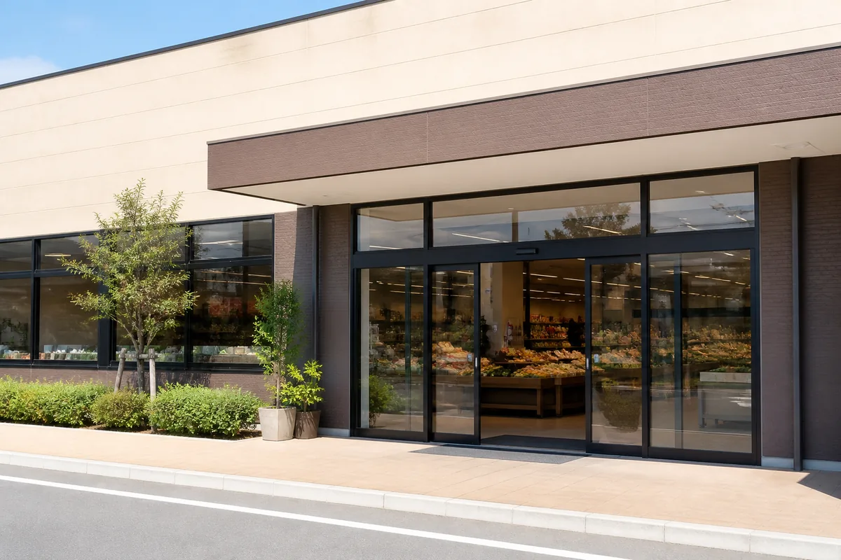 スーパーの雰囲気を表したAI生成イメージ（ビオセボン 富ヶ谷店の実写ではありません）