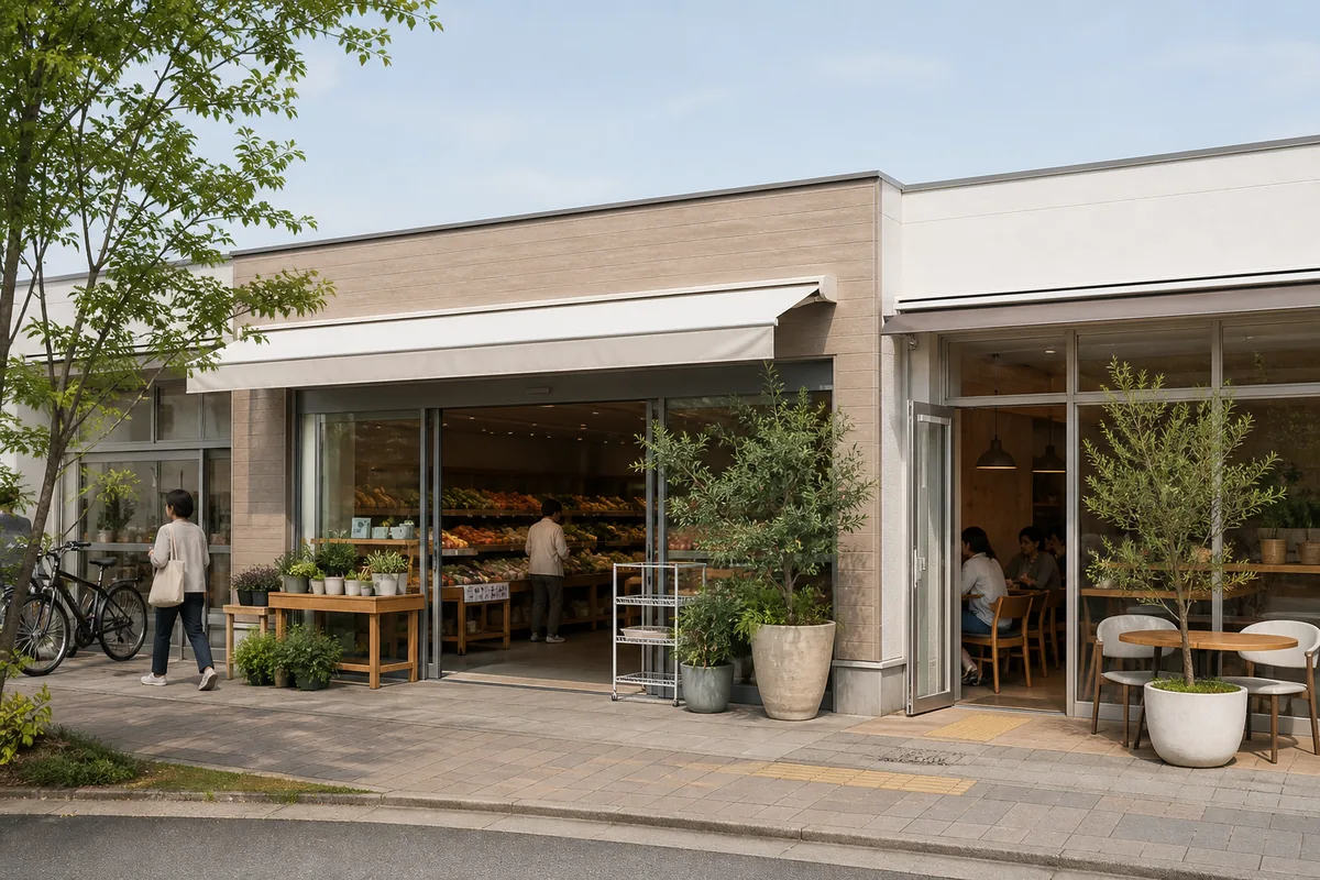 自然食品店の雰囲気を表したAI生成イメージ（タマチャンショップ 都城本店の実写ではありません）