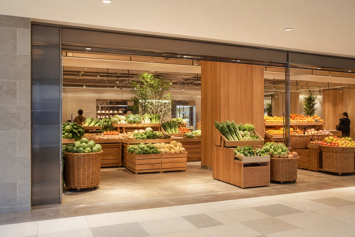 自然食品店の雰囲気を表したAI生成イメージ（自然食品F&F 京王百貨店新宿店の実写ではありません）