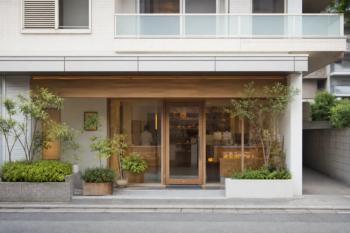 自然食品店の雰囲気を表したAI生成イメージ（自然食品のお店 かれんの実写ではありません）