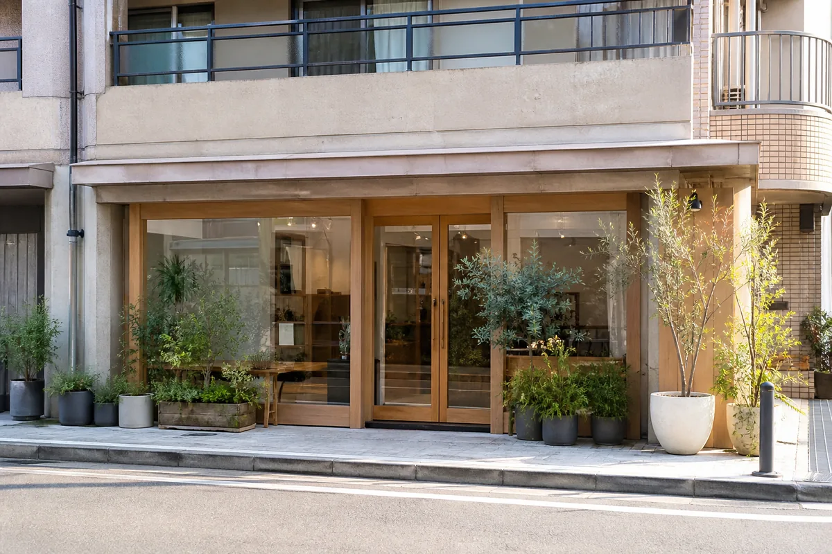 自然食品店の雰囲気を表したAI生成イメージ（こころびの実写ではありません）