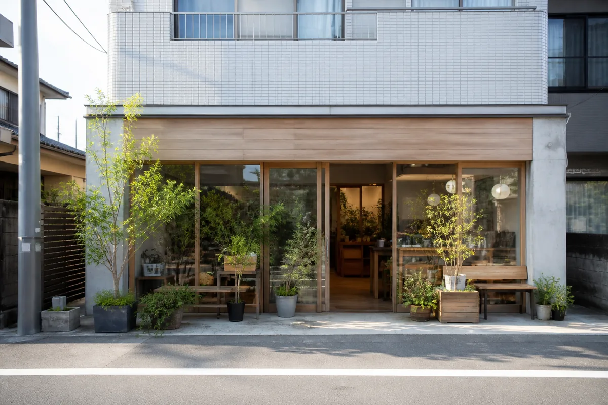 自然食品店の雰囲気を表したAI生成イメージ（自然食品の店 浄心店の実写ではありません）